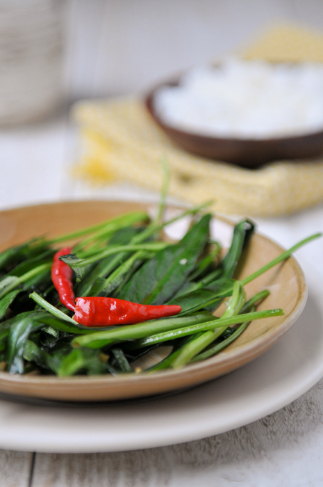 Stirfried Water Spinach | Pak Boong Fai Dang | ผัดผักบุ้ง