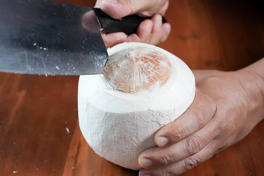 HOW TO: Open a Young Coconut - Rachel Cooks Thai