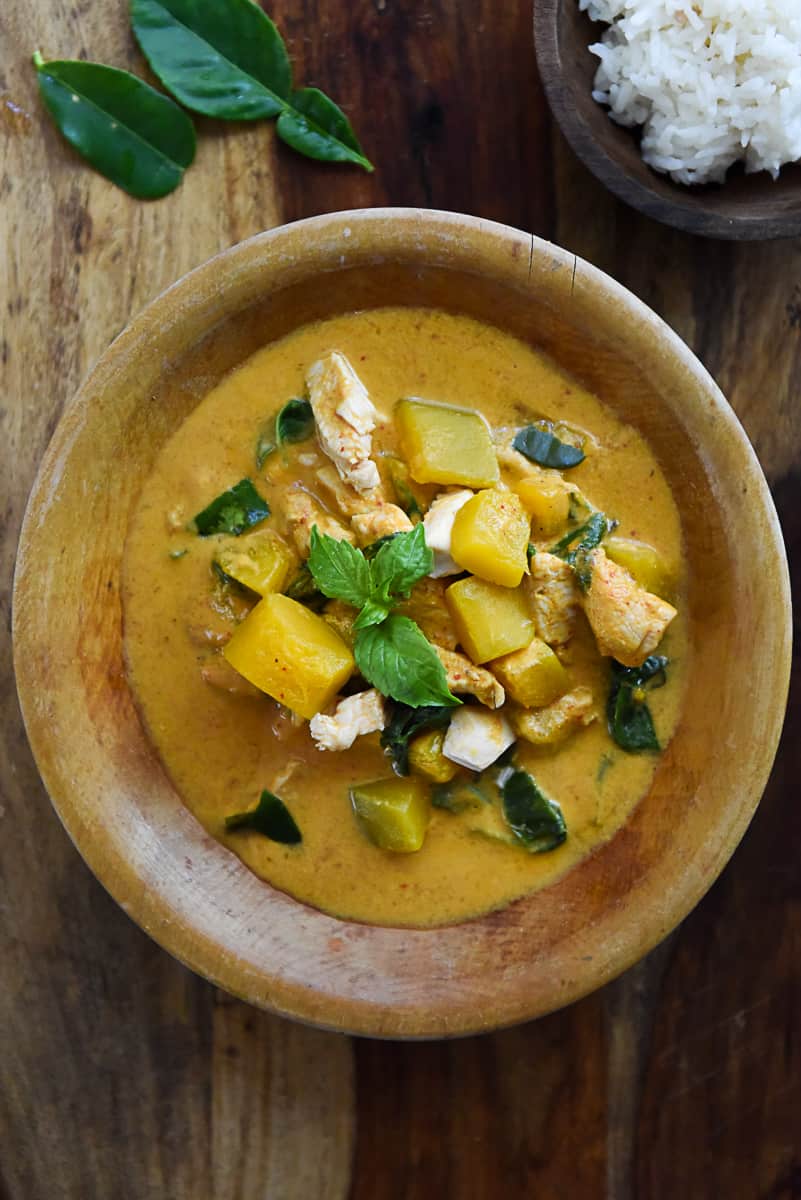 Thai red curry with pumpkin