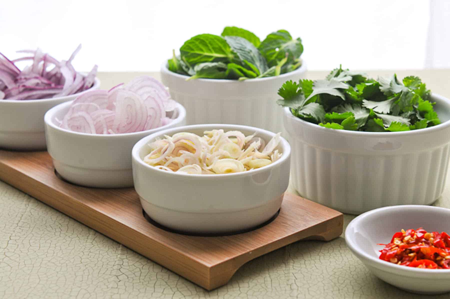 Fresh Herbs for Thai Shrimp Salad