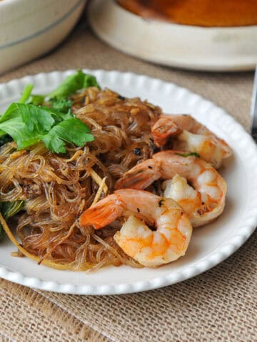 Shrimp Baked with Bean Thread Noodles