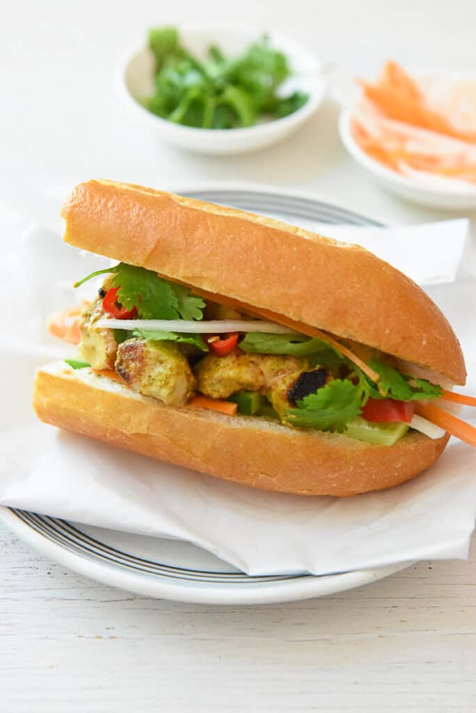 Chicken Satay Sandwich - Rachel Cooks Thai