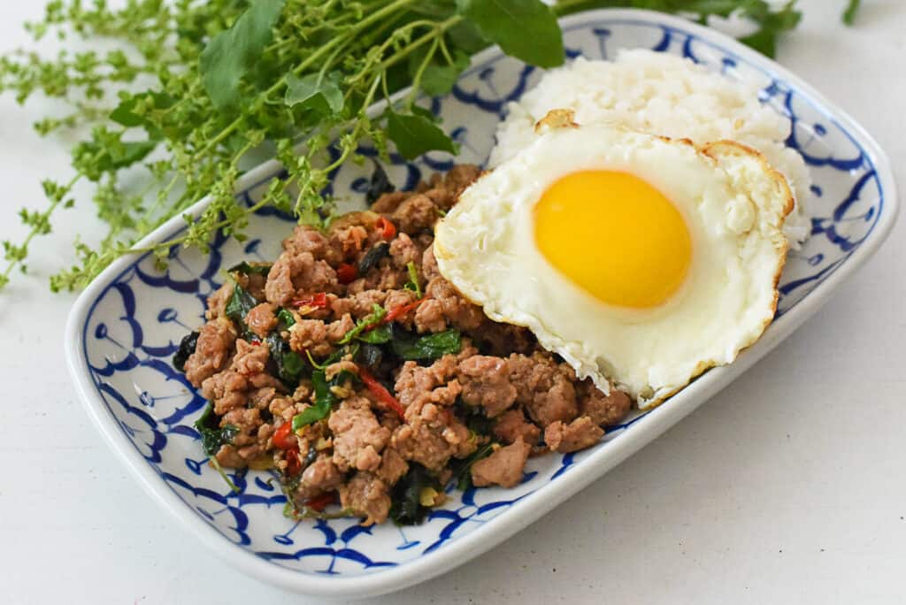 Holy Basil Stir Fry with Pork Pad Krapow Moo ผัดกะเพรา Rachel Cooks Thai