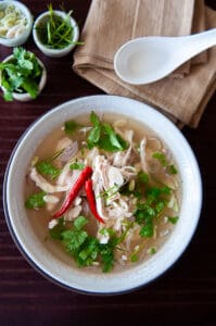 Shredded Chicken and Lemongrass Soup - Rachel Cooks Thai