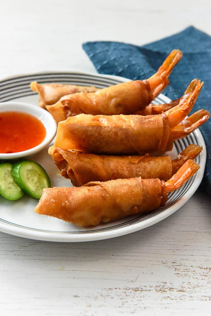 Shrimp in a Blanket | Goong Hom Pha | กุ้งห่มผ้า - Rachel Cooks Thai