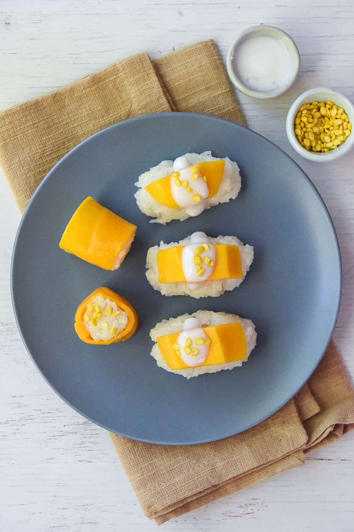 Mango Sticky Rice Presentation - Sushi