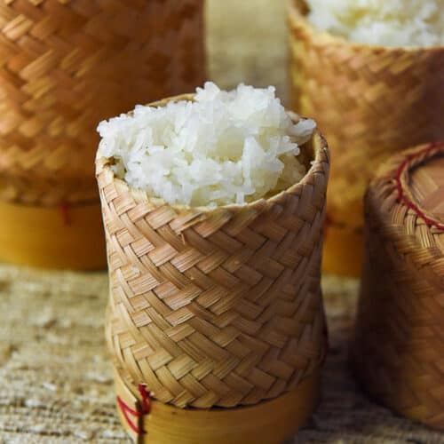 How to make sticky rice (without a bamboo basket steamer) - Simply Suwanee