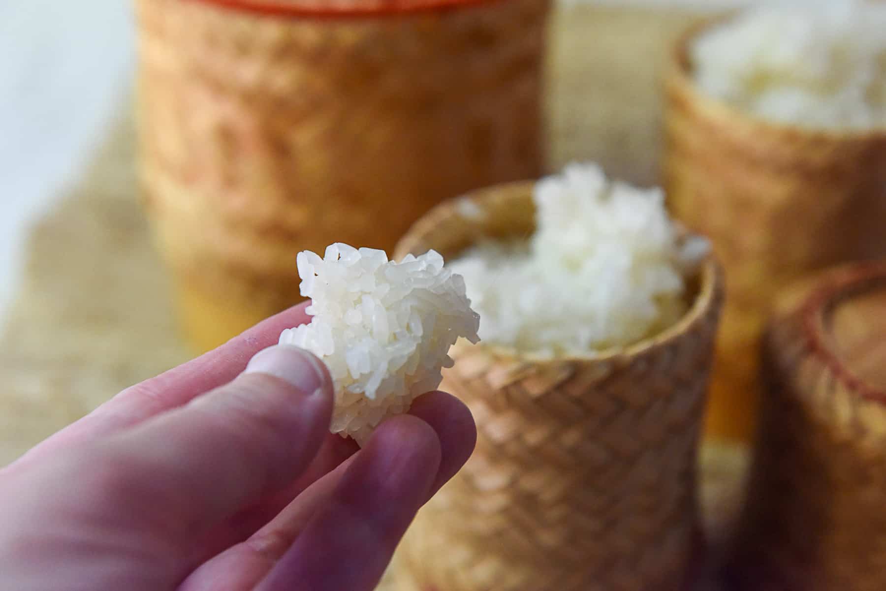 A ball of sticky rice