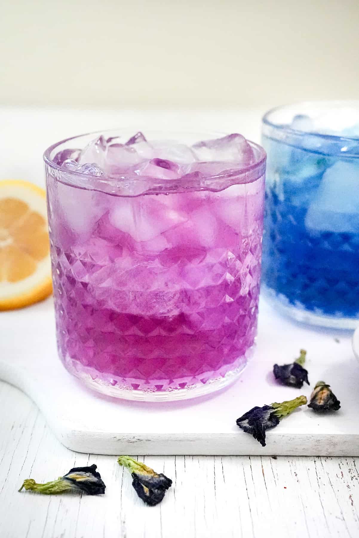 Color changing butterfly Pea tea