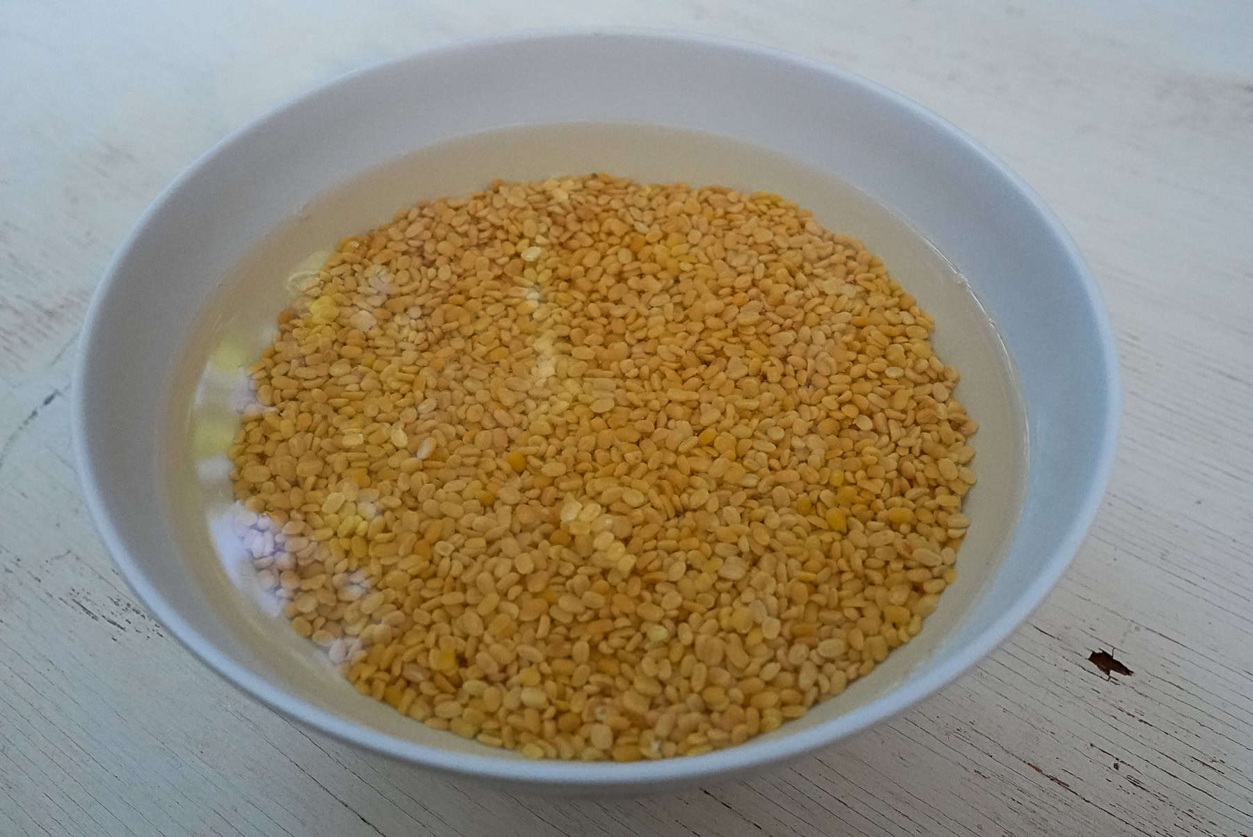 Rinse and Soak the Mung Beans