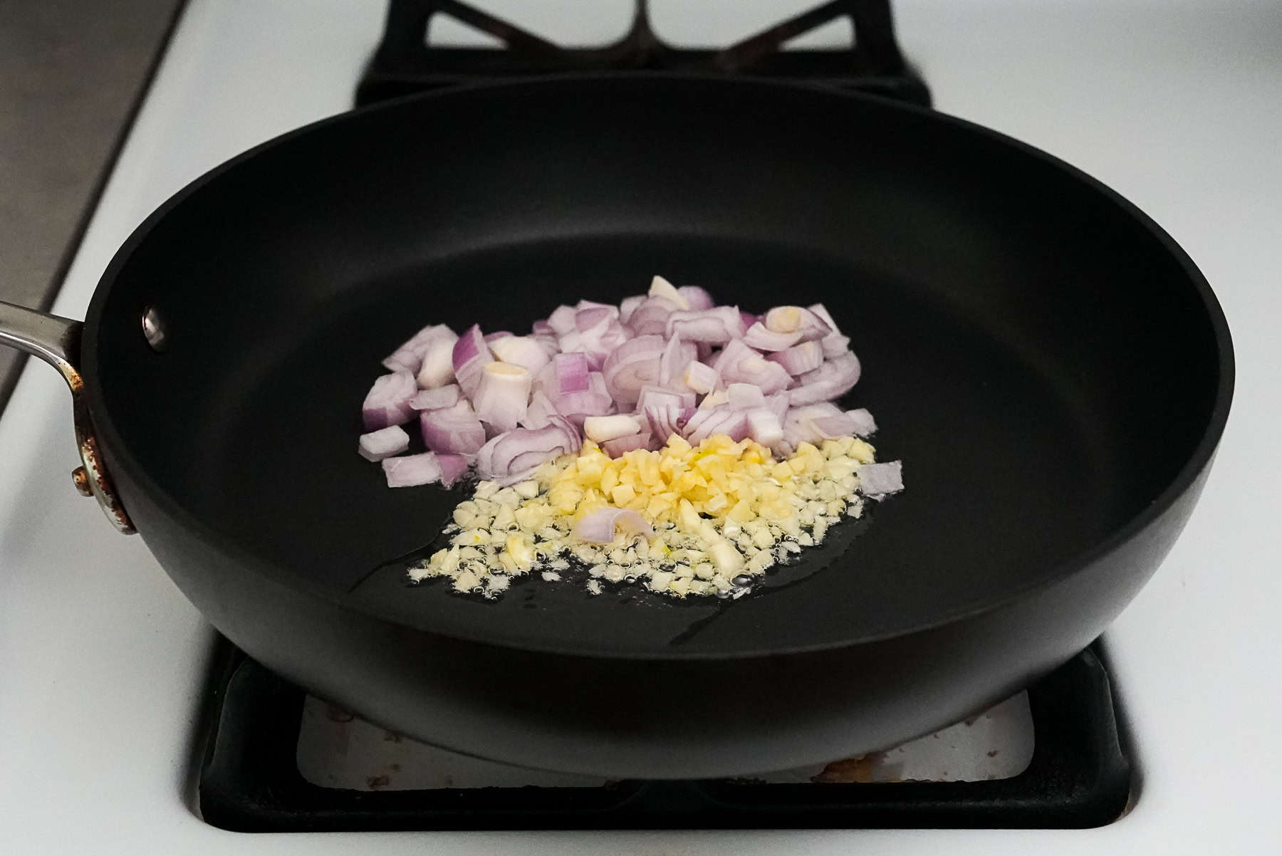 Cook the Garlic and Shallots