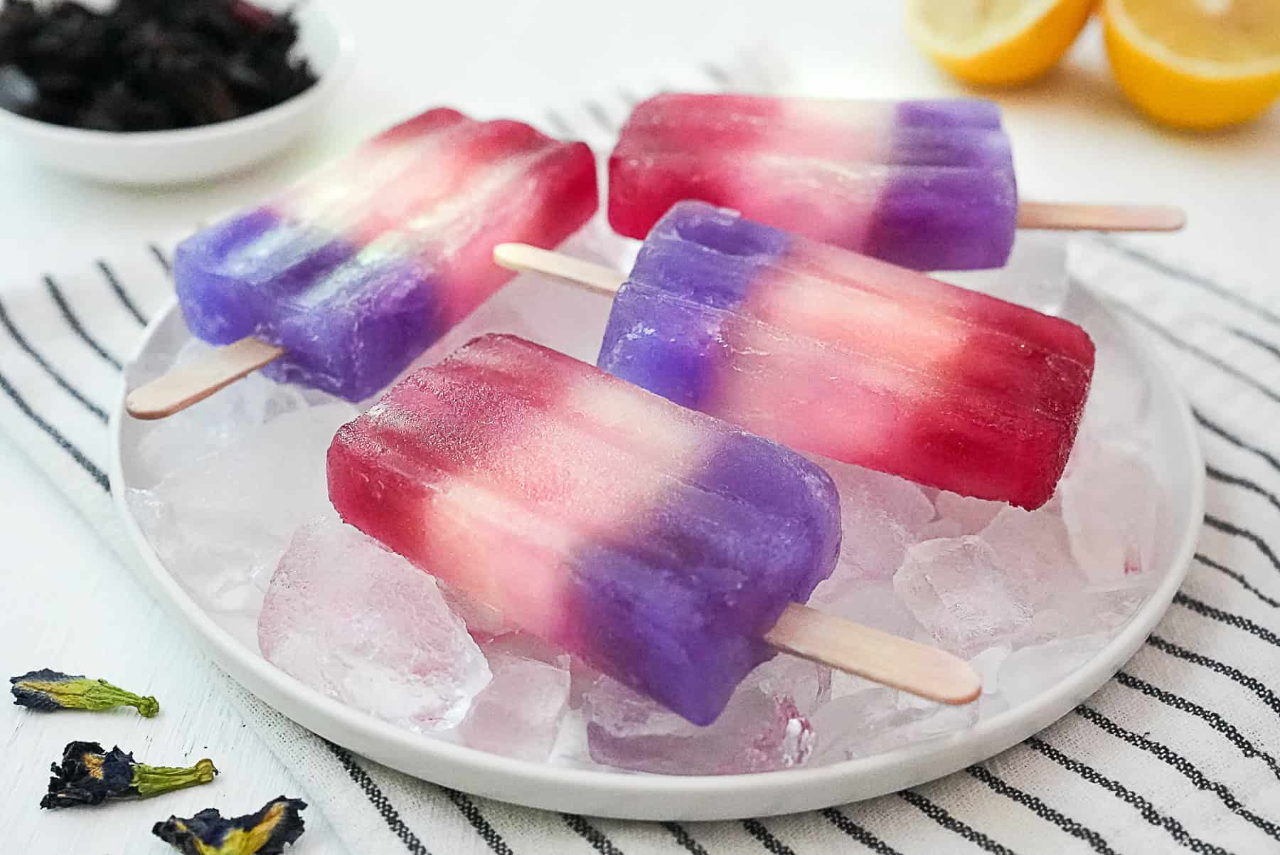 Red Blue and White Popsicles